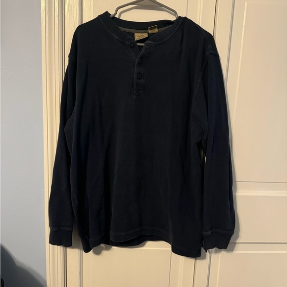 Men’s LL Bean rugged pullover Utility shirt. Best Shirts‎ Ever. Large. Navy - Picture 5 of 10